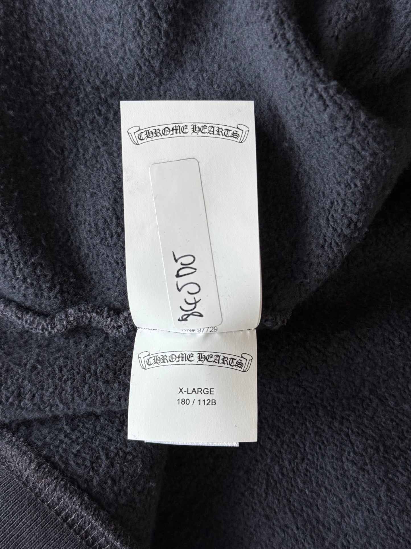 Chrome Hearts Navy & Blue Triple Cross Patch Paper Jam Hoodie
