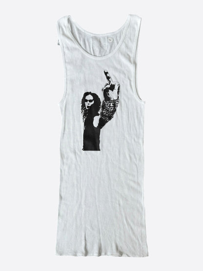 Chrome Hearts White & Black Richard Stark Graphic Tank Top