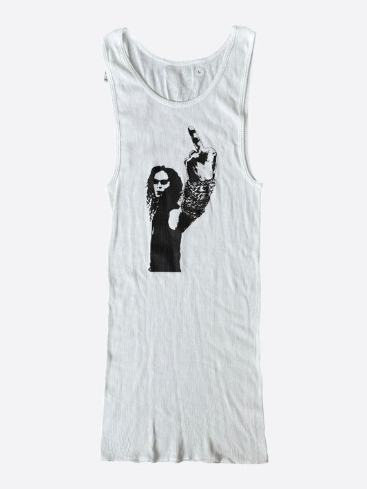 Chrome Hearts White & Black Richard Stark Graphic Tank Top