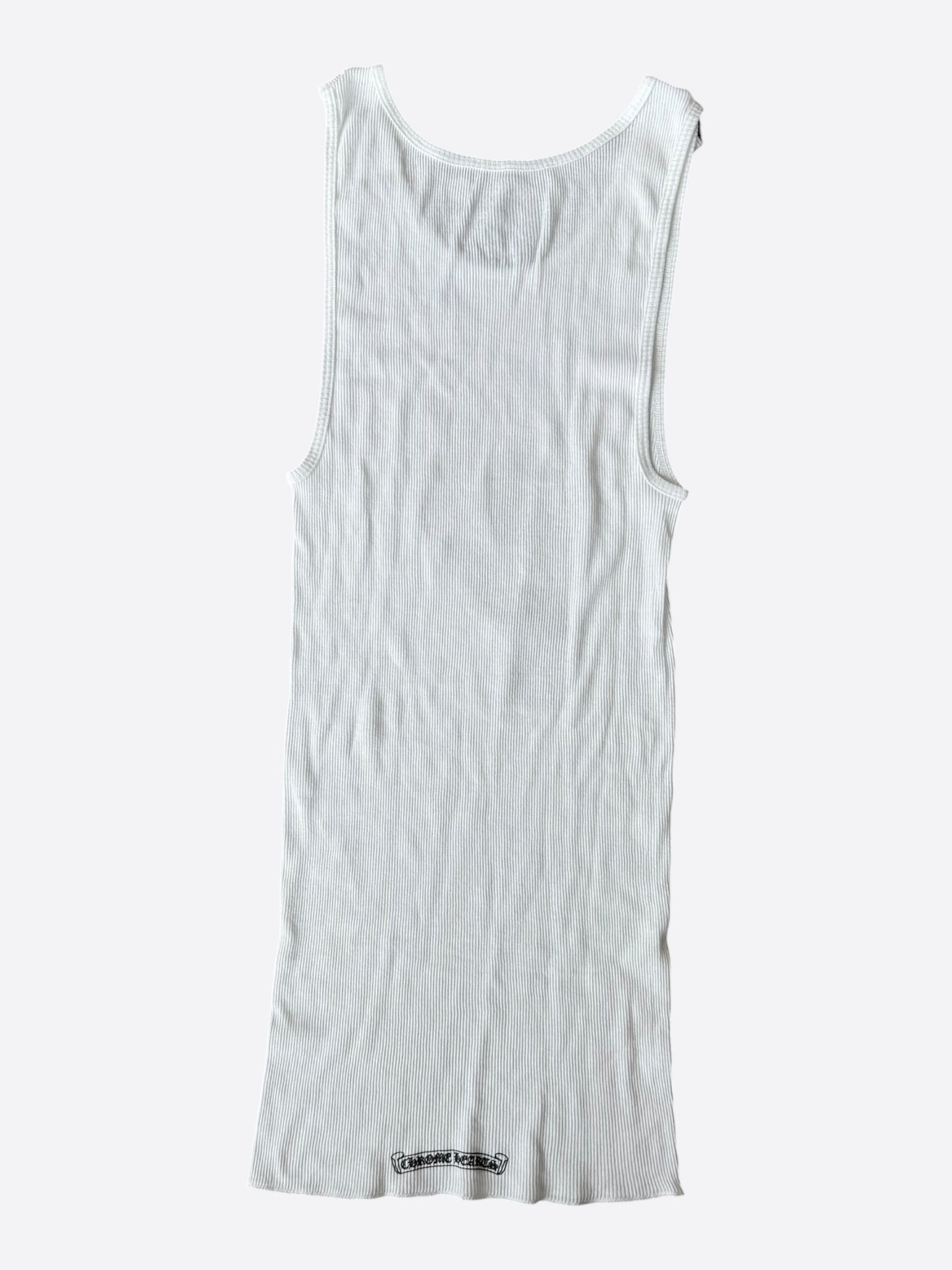 Chrome Hearts White & Black Richard Stark Graphic Tank Top