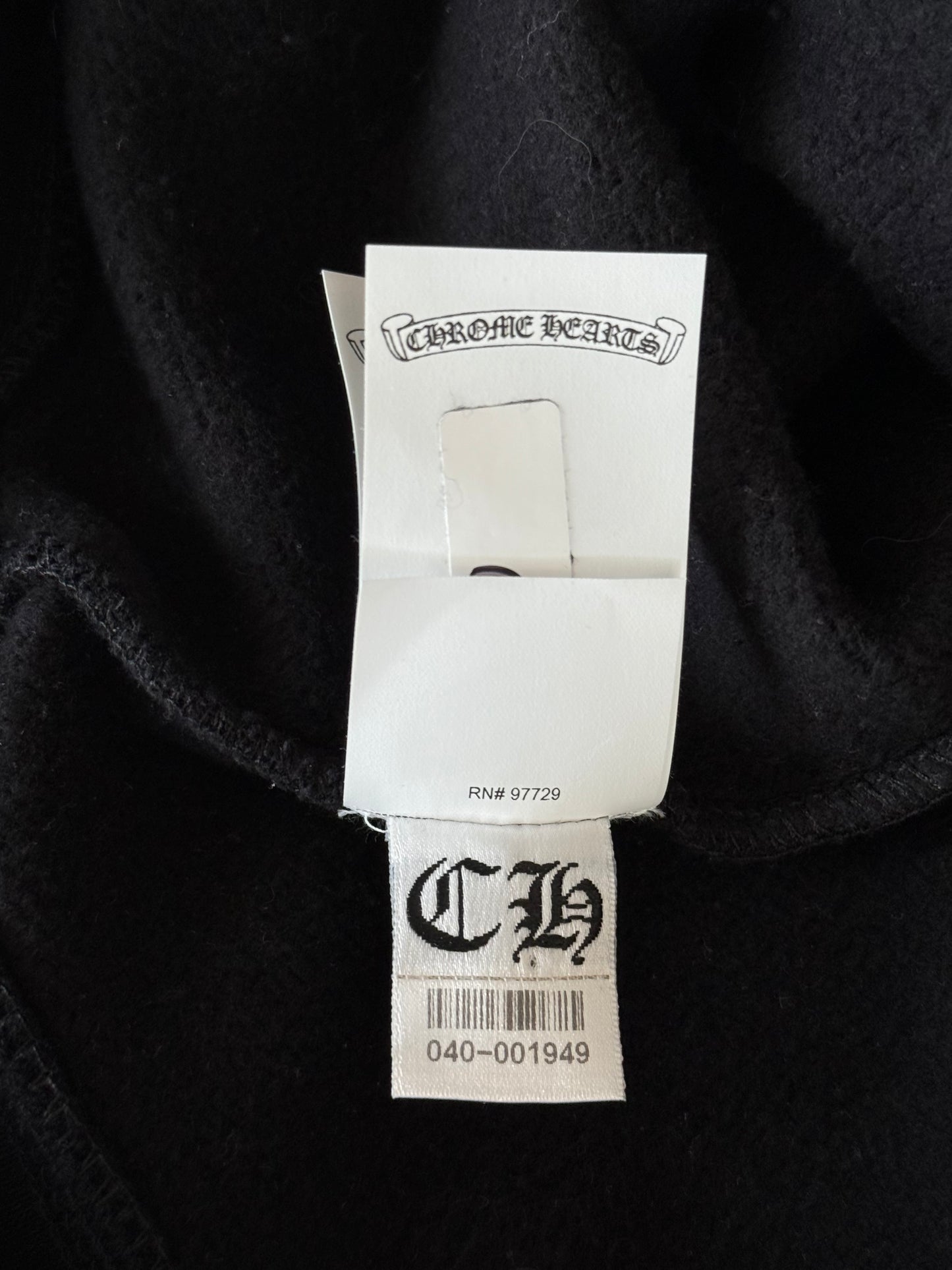 Chrome Hearts Black Triple Cross Patch Paper Jam Hoodie