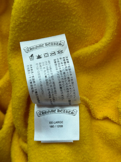 Chrome Hearts Yellow & White Selfridges Exclusive Horseshoe Logo Hoodie