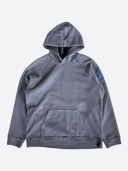 Chrome Hearts Navy & Blue Triple Cross Patch Paper Jam Hoodie