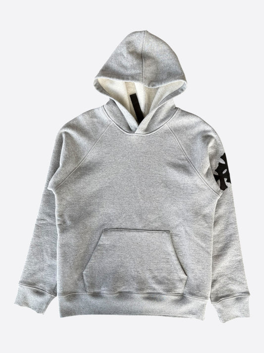Chrome Hearts Grey & Black Triple Cross Patch Paper Jam Hoodie