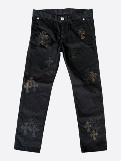 Chrome Hearts Black Camouflage Cross Patch Chino Pants