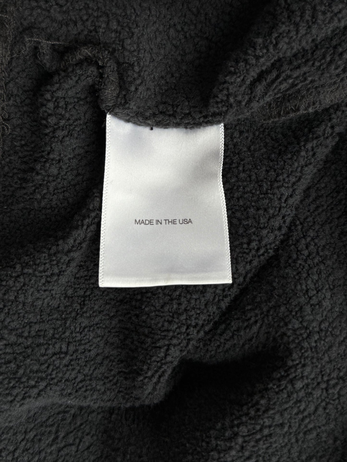 Enfants Riches Deprimes Faded Black & White Shrunken Patch Hoodie