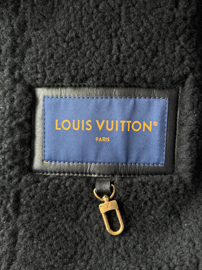 Louis Vuitton Black Monogram Shearling Jacket