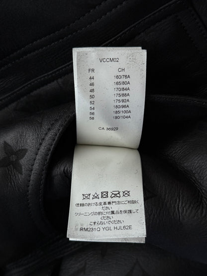Louis Vuitton Black Monogram Shearling Jacket