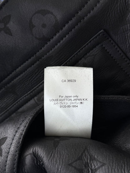 Louis Vuitton Black Monogram Shearling Jacket