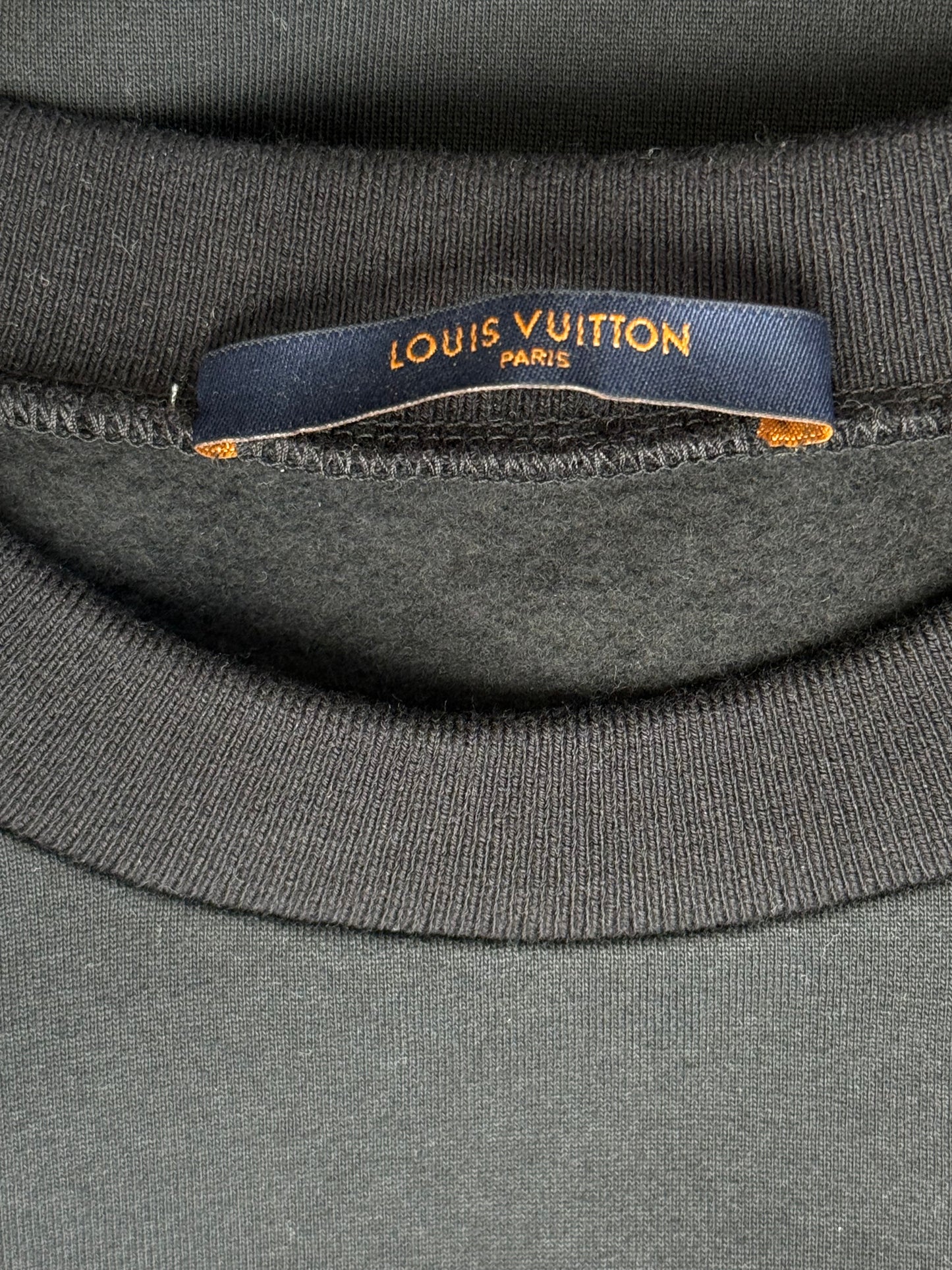 Louis Vuitton Black & White LV Stitch Logo Sweater