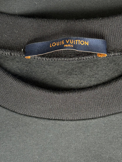 Louis Vuitton Black & White LV Stitch Logo Sweater