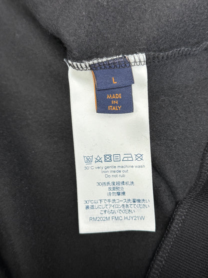 Louis Vuitton Black & White LV Stitch Logo Sweater