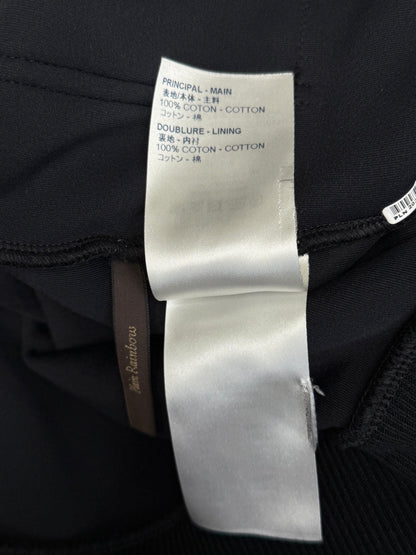 Louis Vuitton Black Velour Monogram Quarter Zip Sweater