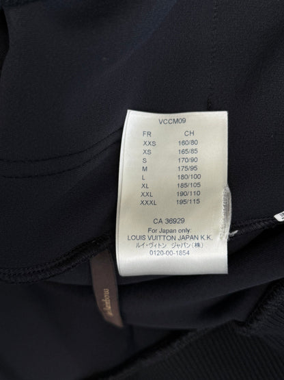 Louis Vuitton Black Velour Monogram Quarter Zip Sweater