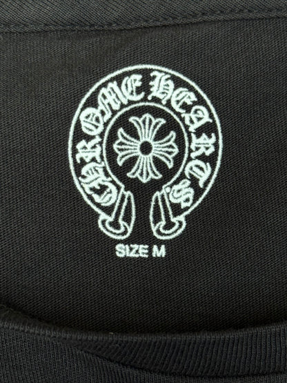Chrome Hearts Black & Bronze Scroll Logo Women's T-Shirt