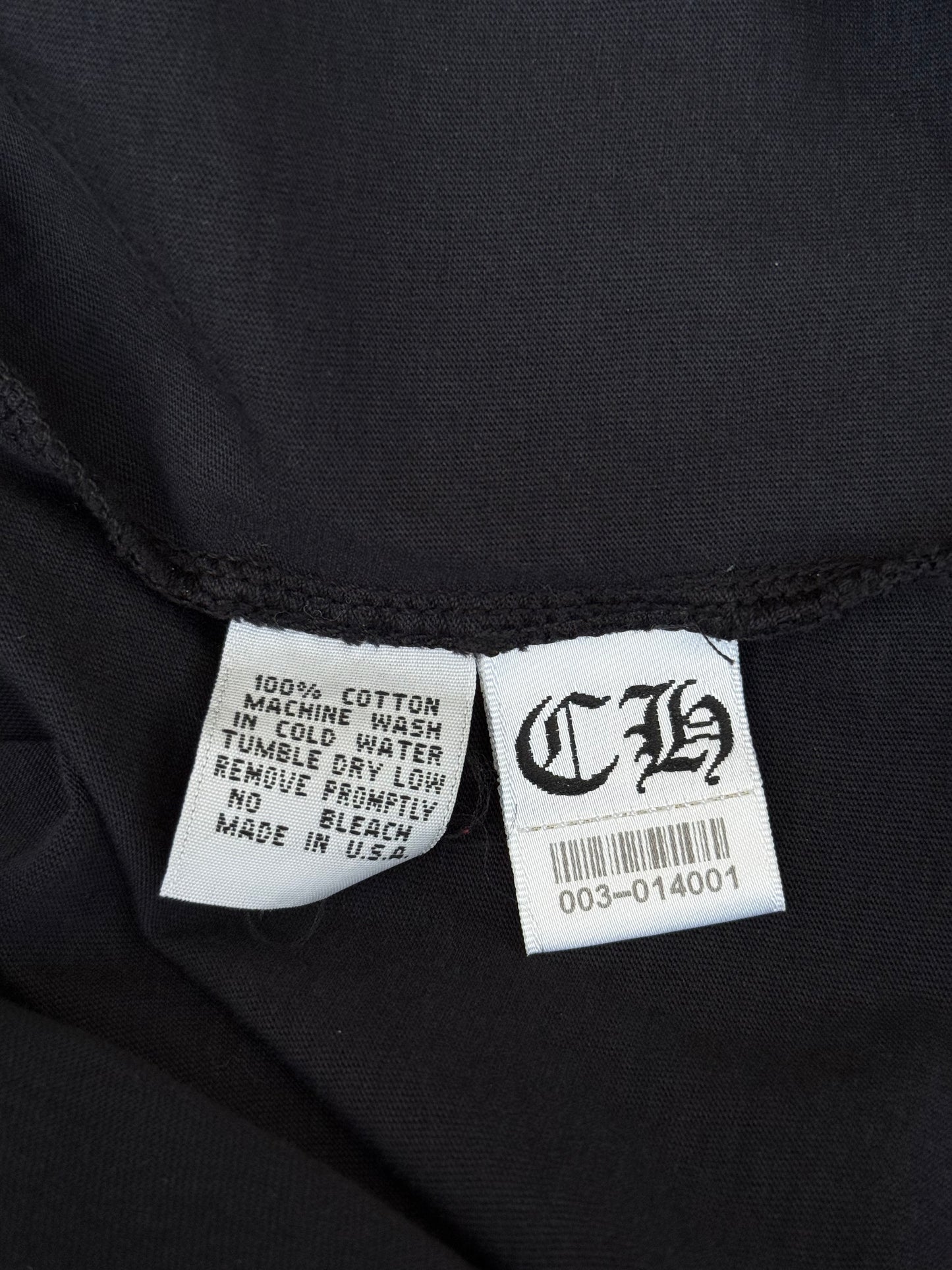Chrome Hearts Black Horseshoe Logo Polo T-Shirt