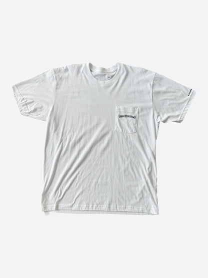 Chrome Hearts White & Black Scroll Logo T-Shirt