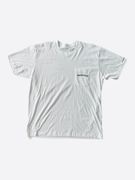 Chrome Hearts White & Black Scroll Logo T-Shirt