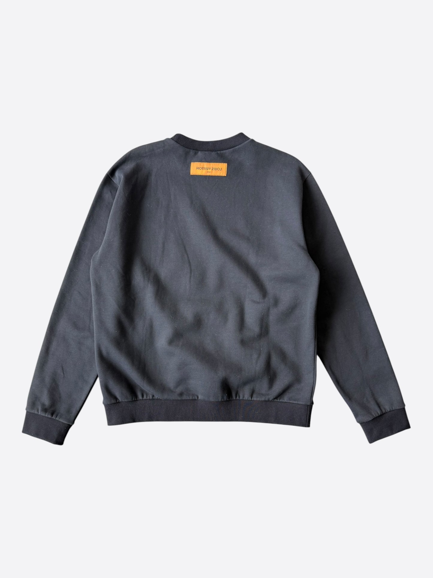 Louis Vuitton Black & White LV Stitch Logo Sweater