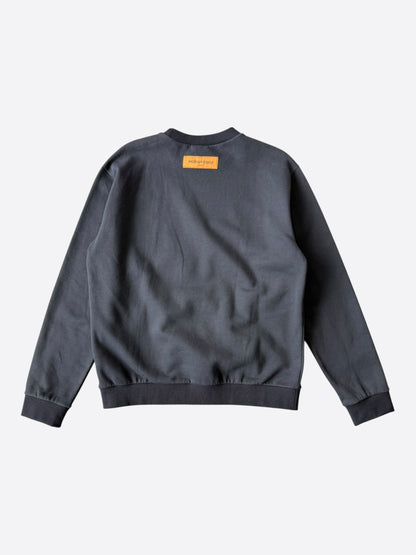 Louis Vuitton Black & White LV Stitch Logo Sweater
