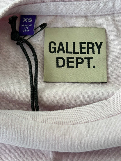 Gallery Dept Lavender & Black Art Deco Glitter Logo T-Shirt