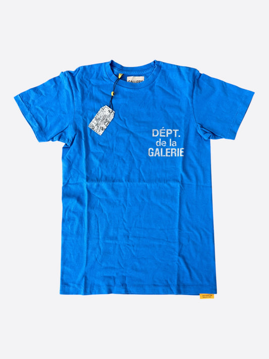 Gallery Dept Blue & White French Logo T-Shirt