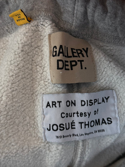 Gallery Dept Grey, Orange & Black Dept 8 Logo Sweatpants