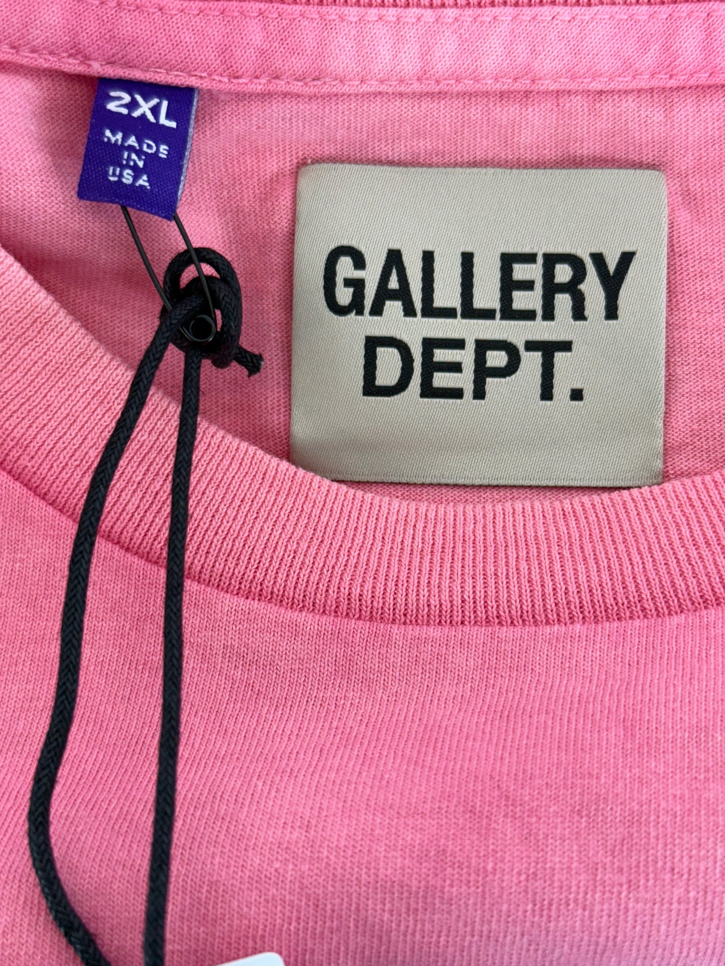 Gallery Dept Pink Paint Splatter Logo T-Shirt