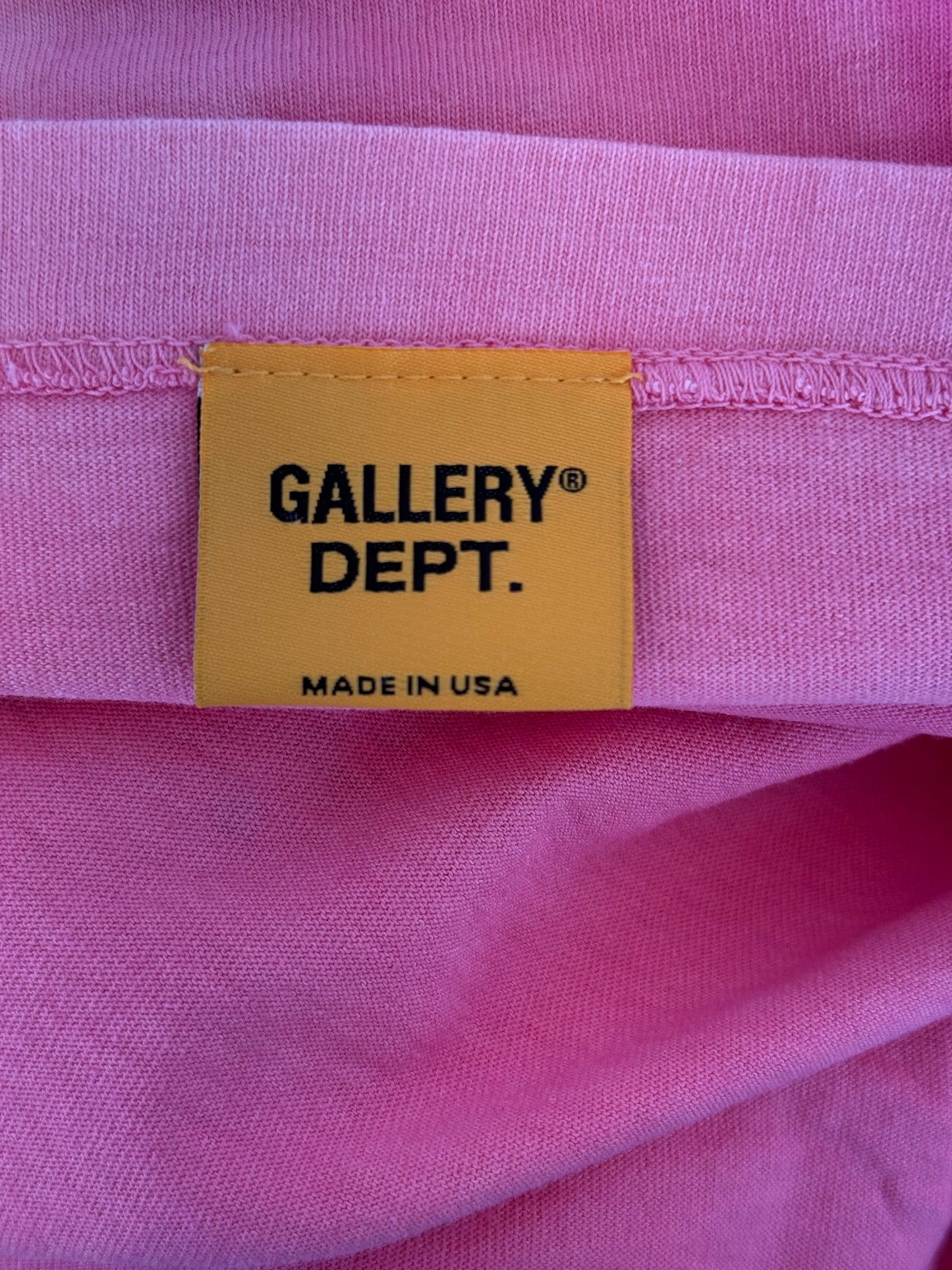 Gallery Dept Pink Paint Splatter Logo T-Shirt