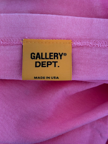 Gallery Dept Pink Paint Splatter Logo T-Shirt