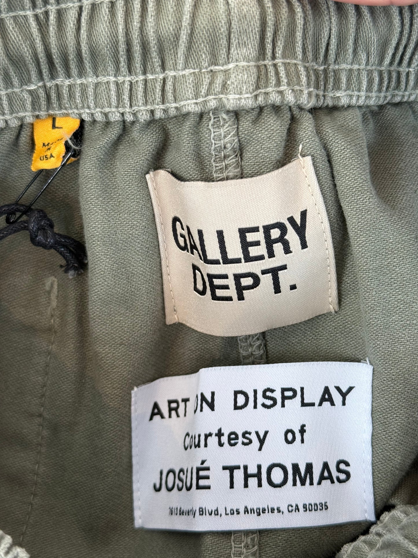 Gallery Dept Olive & Black Dept Logo Zuma Shorts