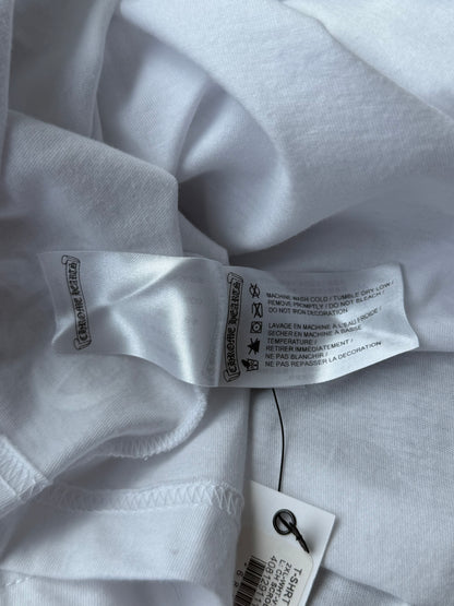 Chrome Hearts White & Black Scroll Logo T-Shirt