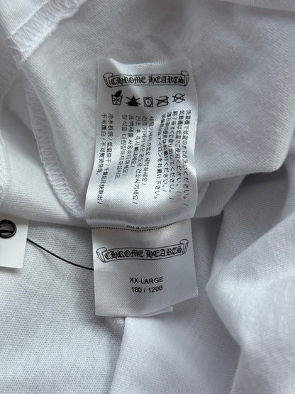 Chrome Hearts White & Black Scroll Logo T-Shirt