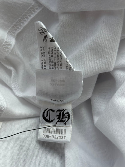 Chrome Hearts White & Black Scroll Logo T-Shirt
