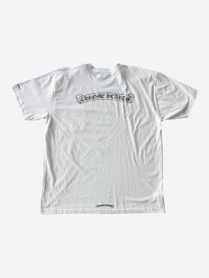 Chrome Hearts White & Black Scroll Logo T-Shirt