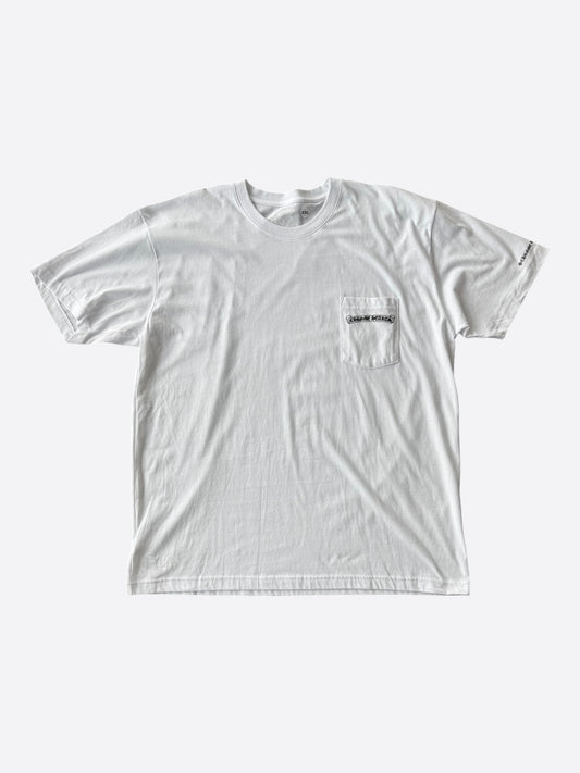 Chrome Hearts White & Black Scroll Logo T-Shirt