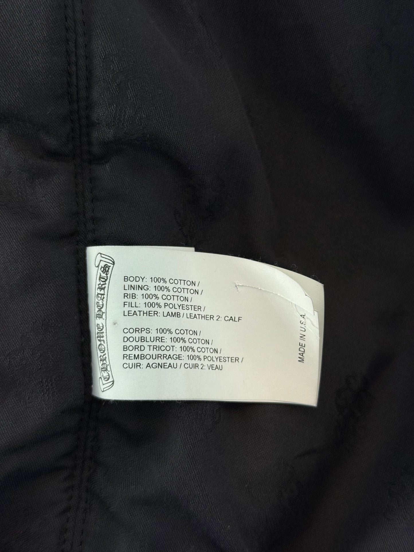 Chrome Hearts Green Camouflage Sex Records Bomber Jacket