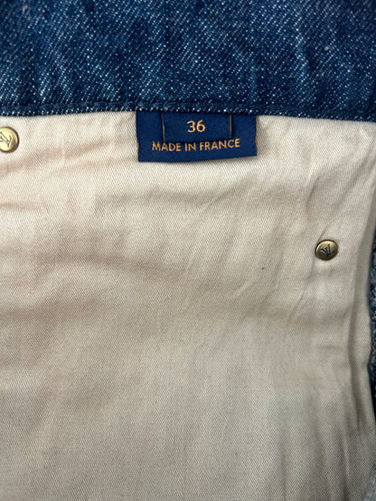 Louis Vuitton Blue Monogram Carpenter Denim Shorts