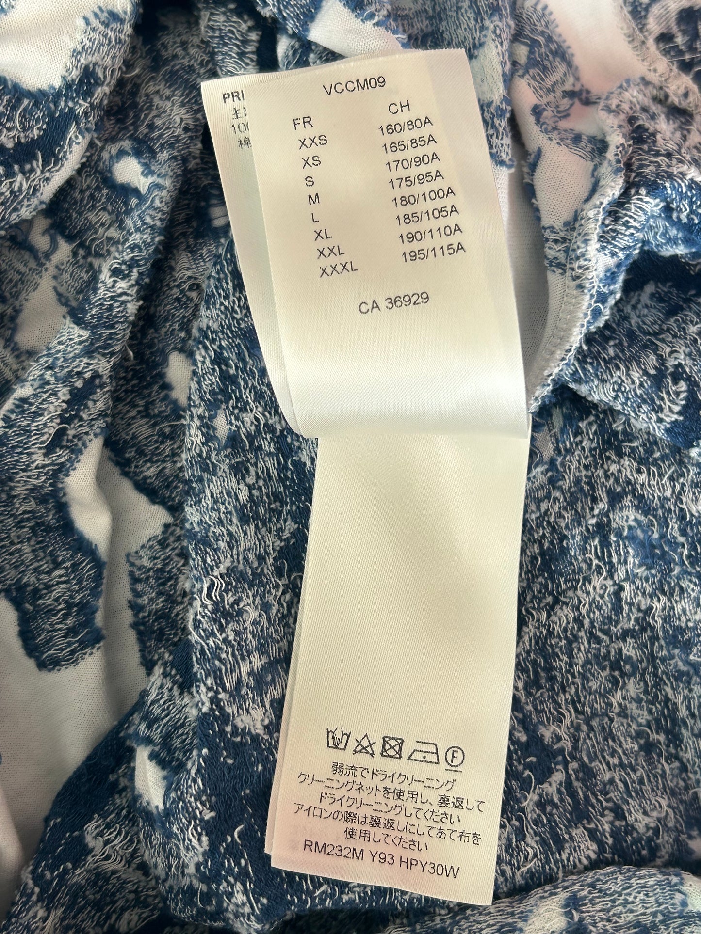 Louis Vuitton Blue & White Aquagarden Monogram T-Shirt