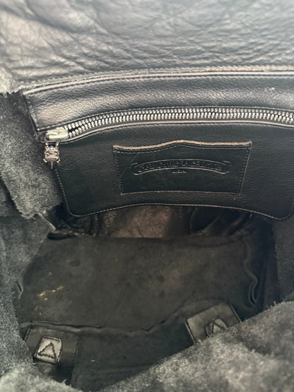 Chrome Hearts Black Filigree Cross Gunslinger Backpack