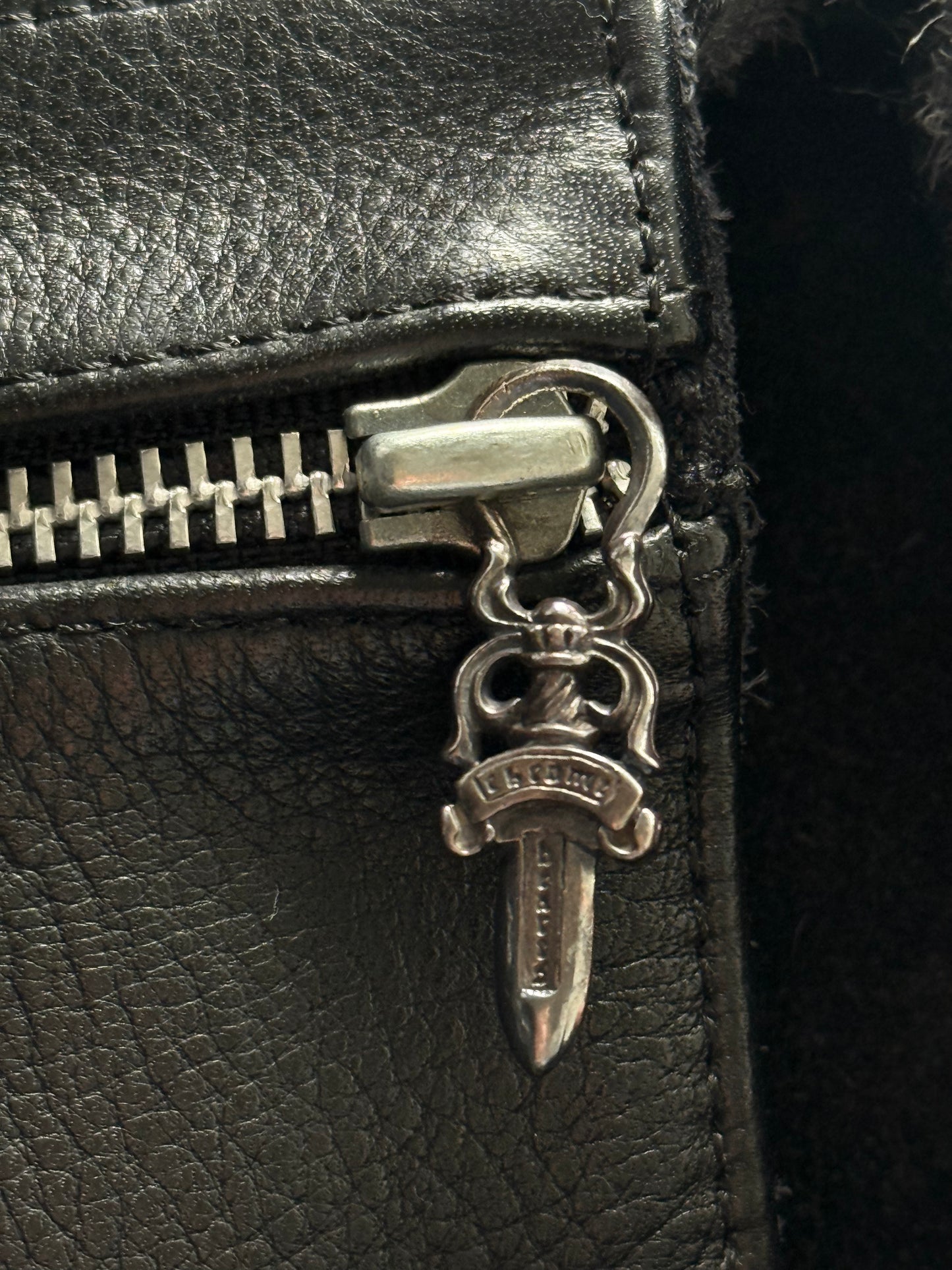 Chrome Hearts Black Filigree Cross Gunslinger Backpack