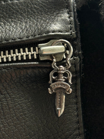 Chrome Hearts Black Filigree Cross Gunslinger Backpack