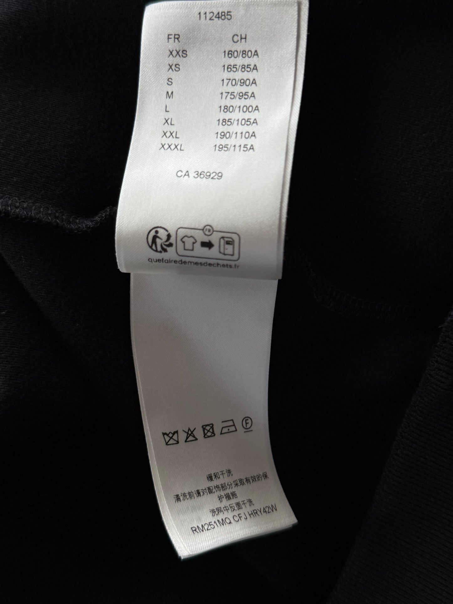 Louis Vuitton Black Embroidered Logo Zip Up Hoodie