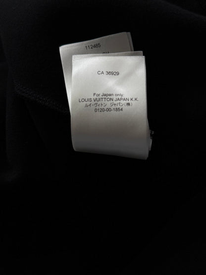 Louis Vuitton Black Embroidered Logo Zip Up Hoodie