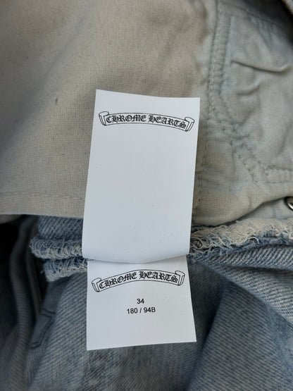 Chrome Hearts Levis Blue & Black Cross Patch Jeans