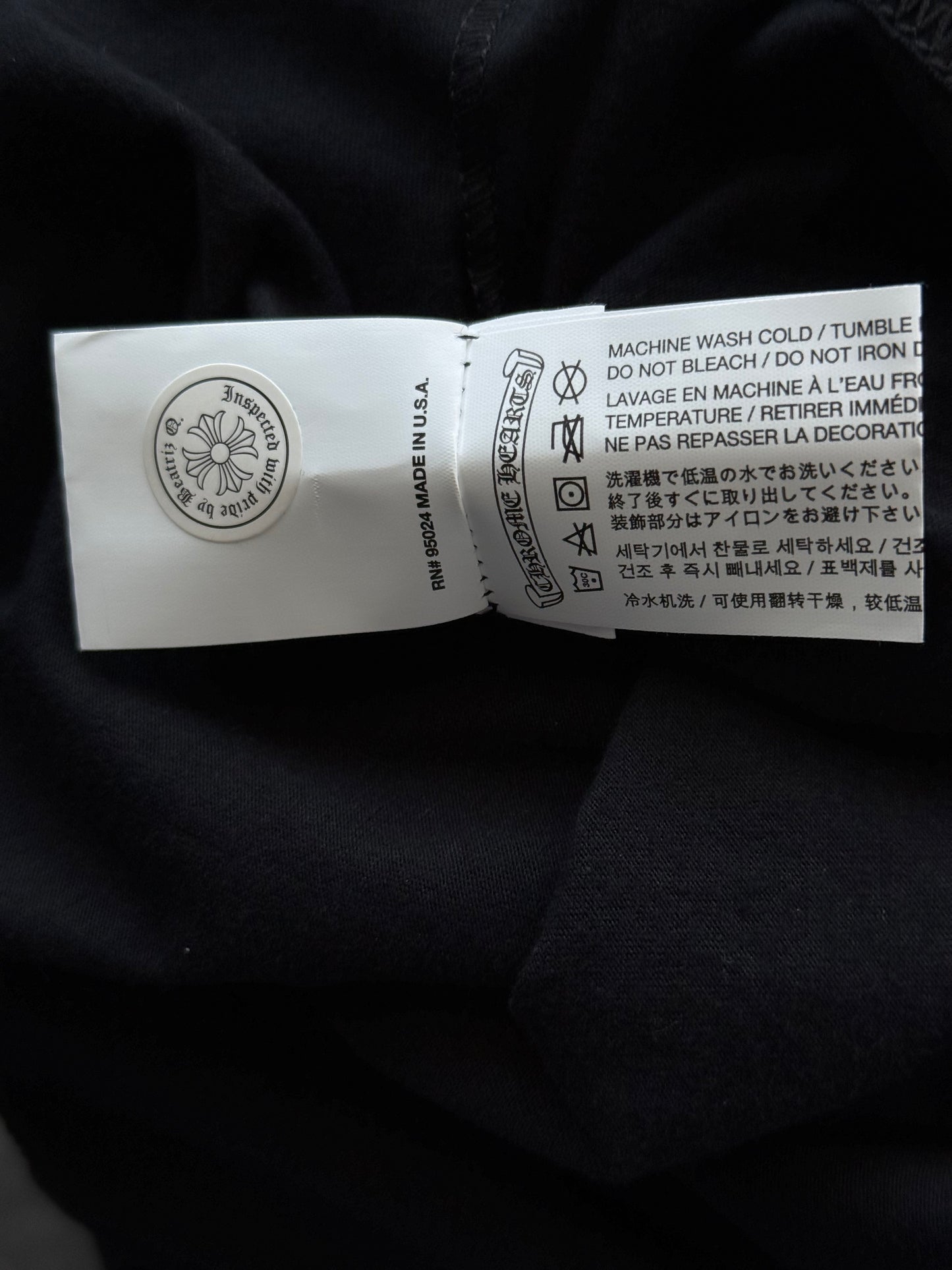 Chrome Hearts Black & White Made In Hollywood Longsleeve T-Shirt