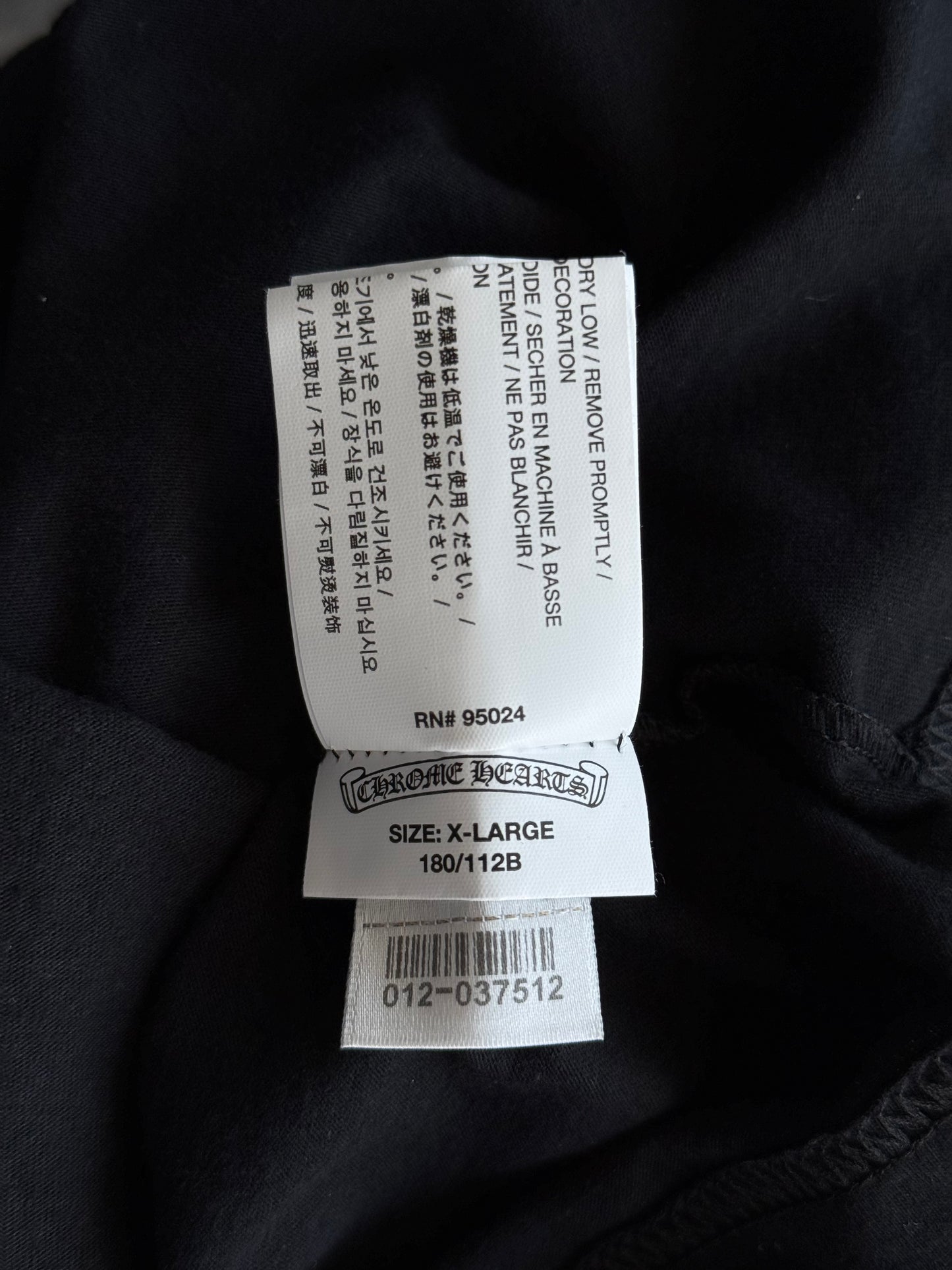 Chrome Hearts Black & White Made In Hollywood Longsleeve T-Shirt