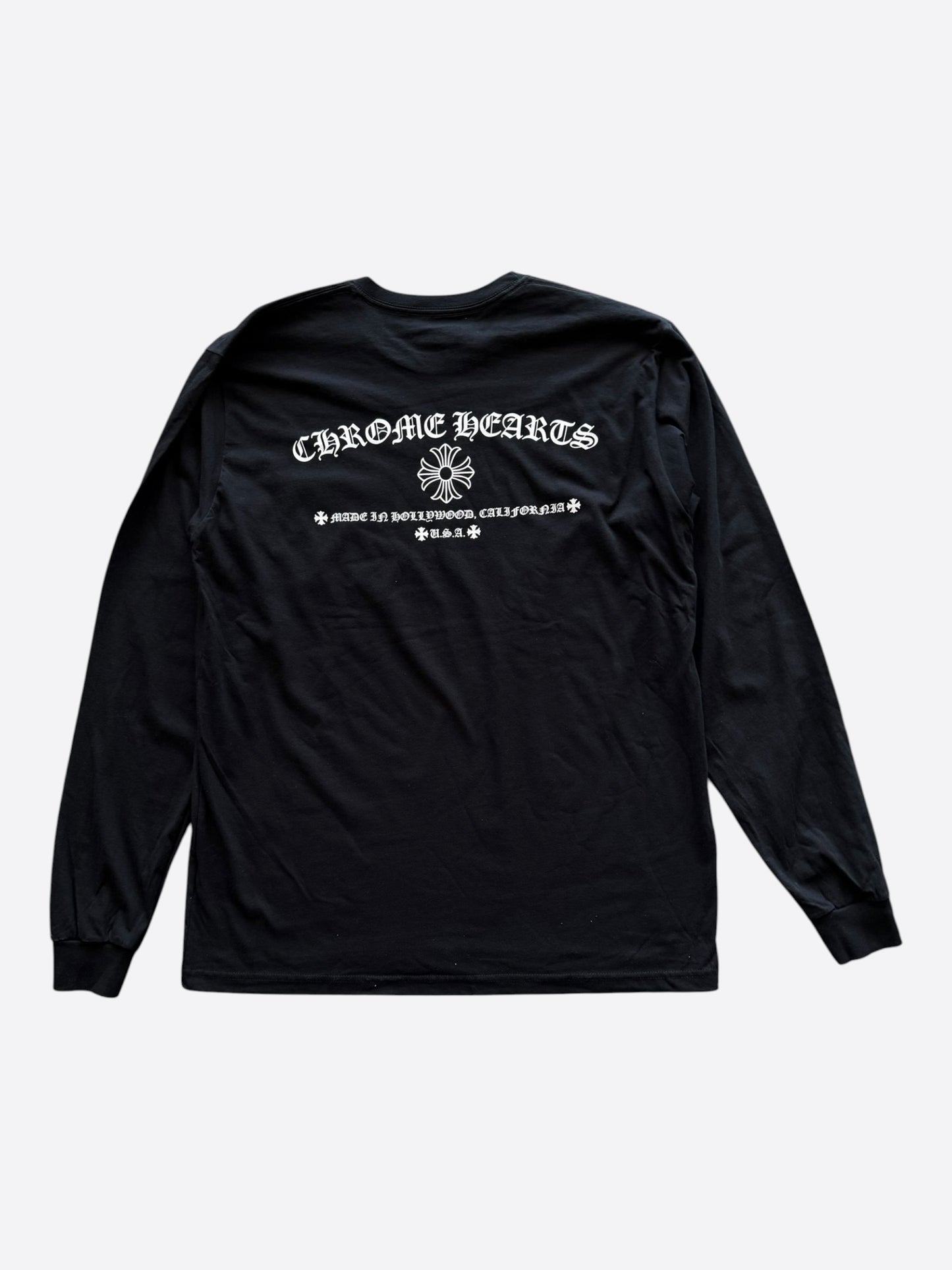 Chrome Hearts Black & White Made In Hollywood Longsleeve T-Shirt