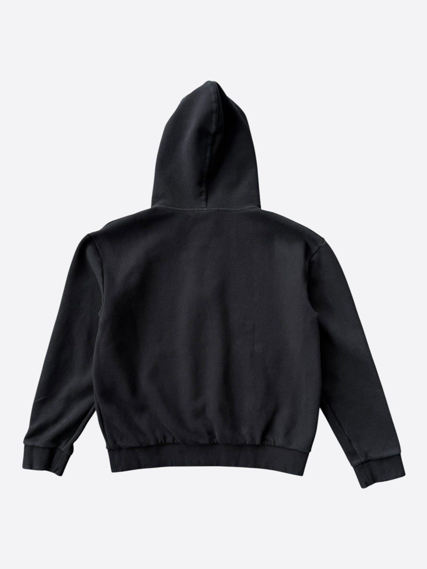 Louis Vuitton Black Embroidered Logo Zip Up Hoodie