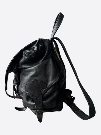Chrome Hearts Black Filigree Cross Gunslinger Backpack